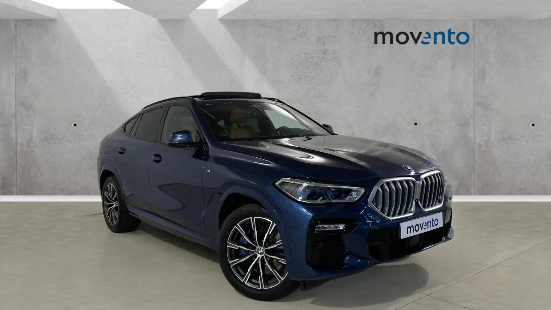 BMW X6 xDrive 40dA Bleu - 1
