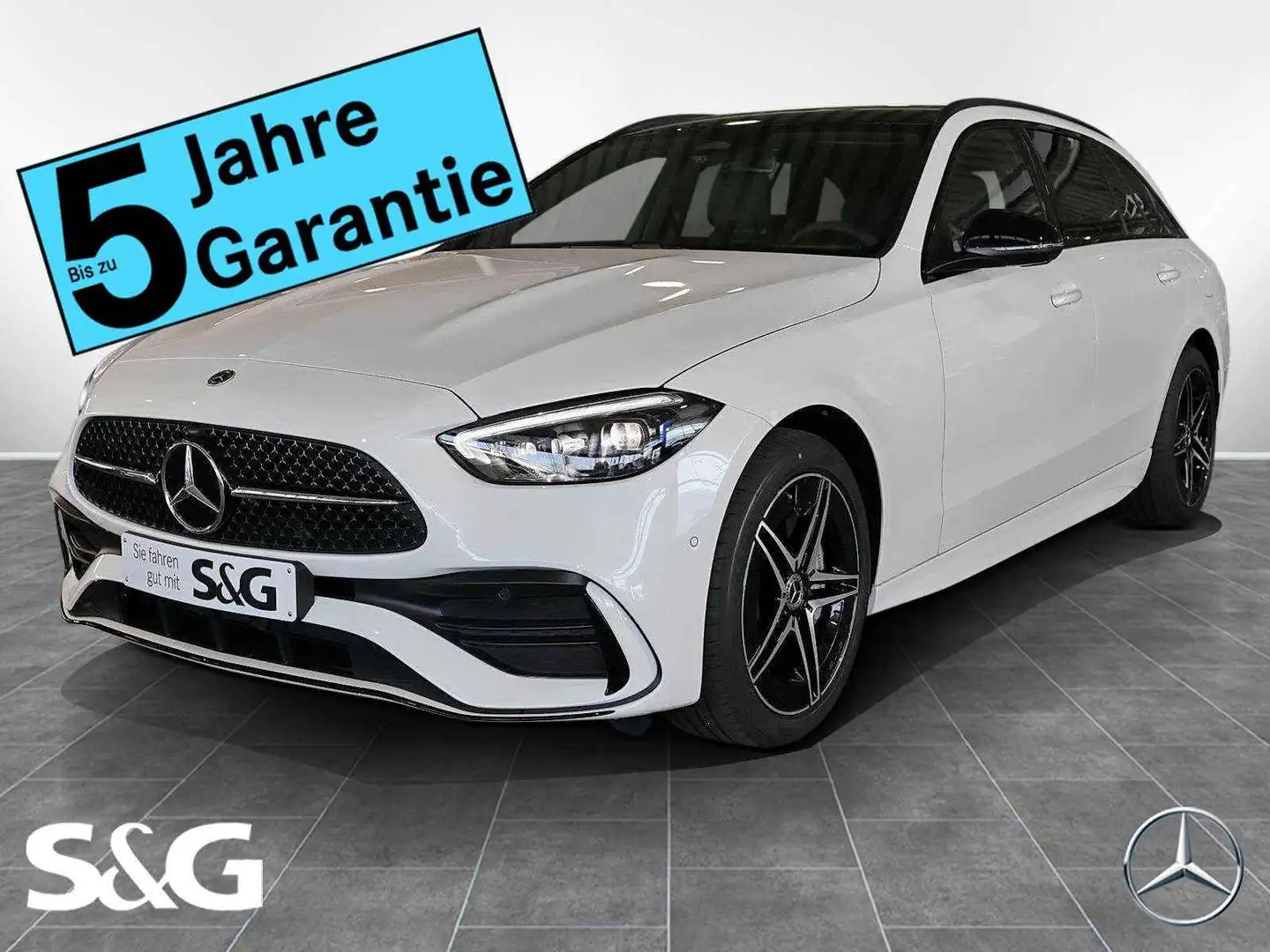 Mercedes-Benz C 300 e T AMG 360°+DIG-LED+Pano+AHK+Distronic Weiß - 1