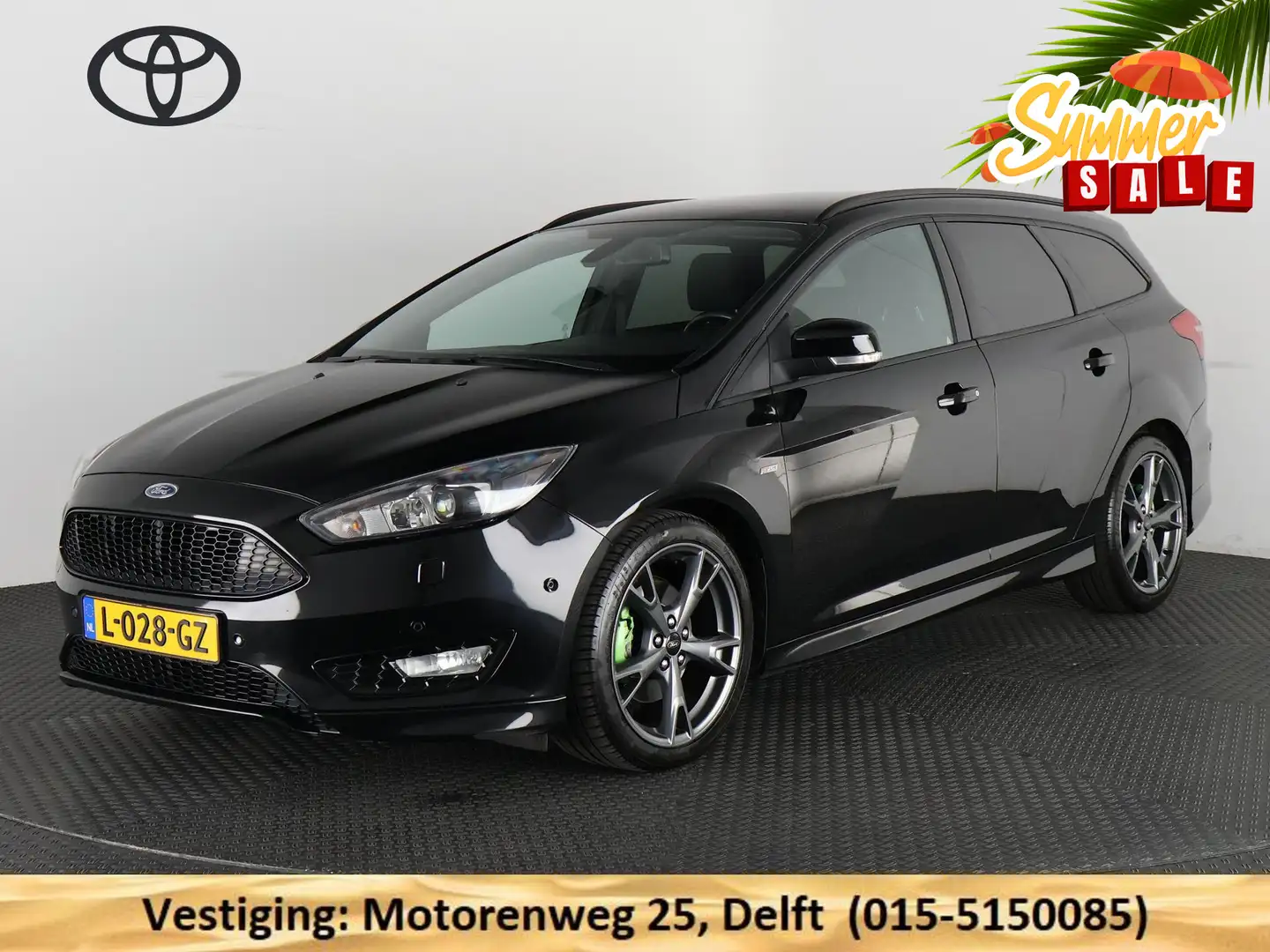 Ford Focus Wagon 1.5 TITANIUM AUTOMAAT BLACKLINE 150 PK BIJNA Zwart - 1