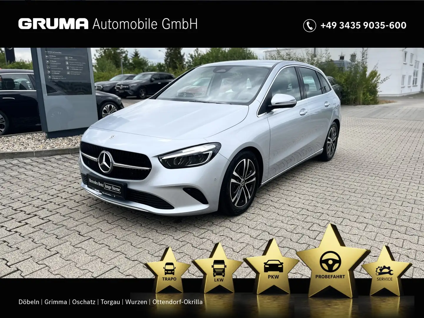 Mercedes-Benz B 180 B 180 Progr.Advanced+AHK+Klimautom.+Winter-Paket Silber - 1