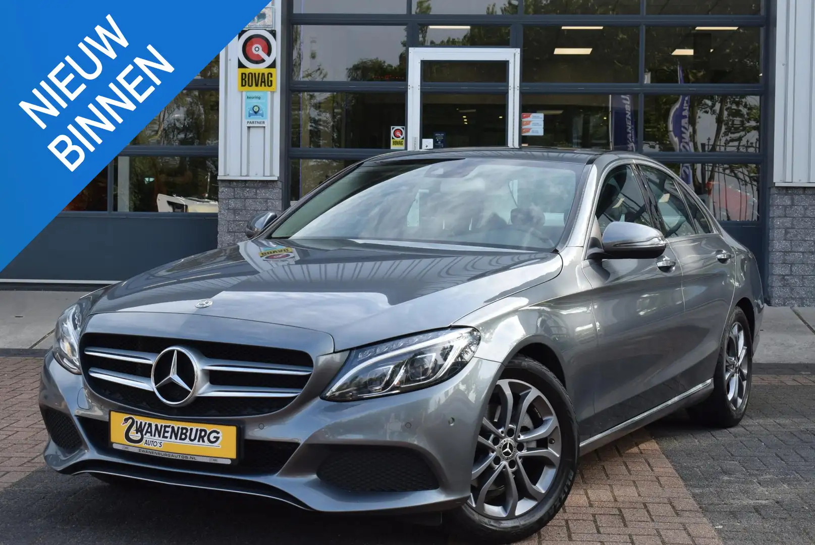 Mercedes-Benz C 180 Sport Edition Upgrade Navi Opendak Airco Km 86.500 Grijs - 1