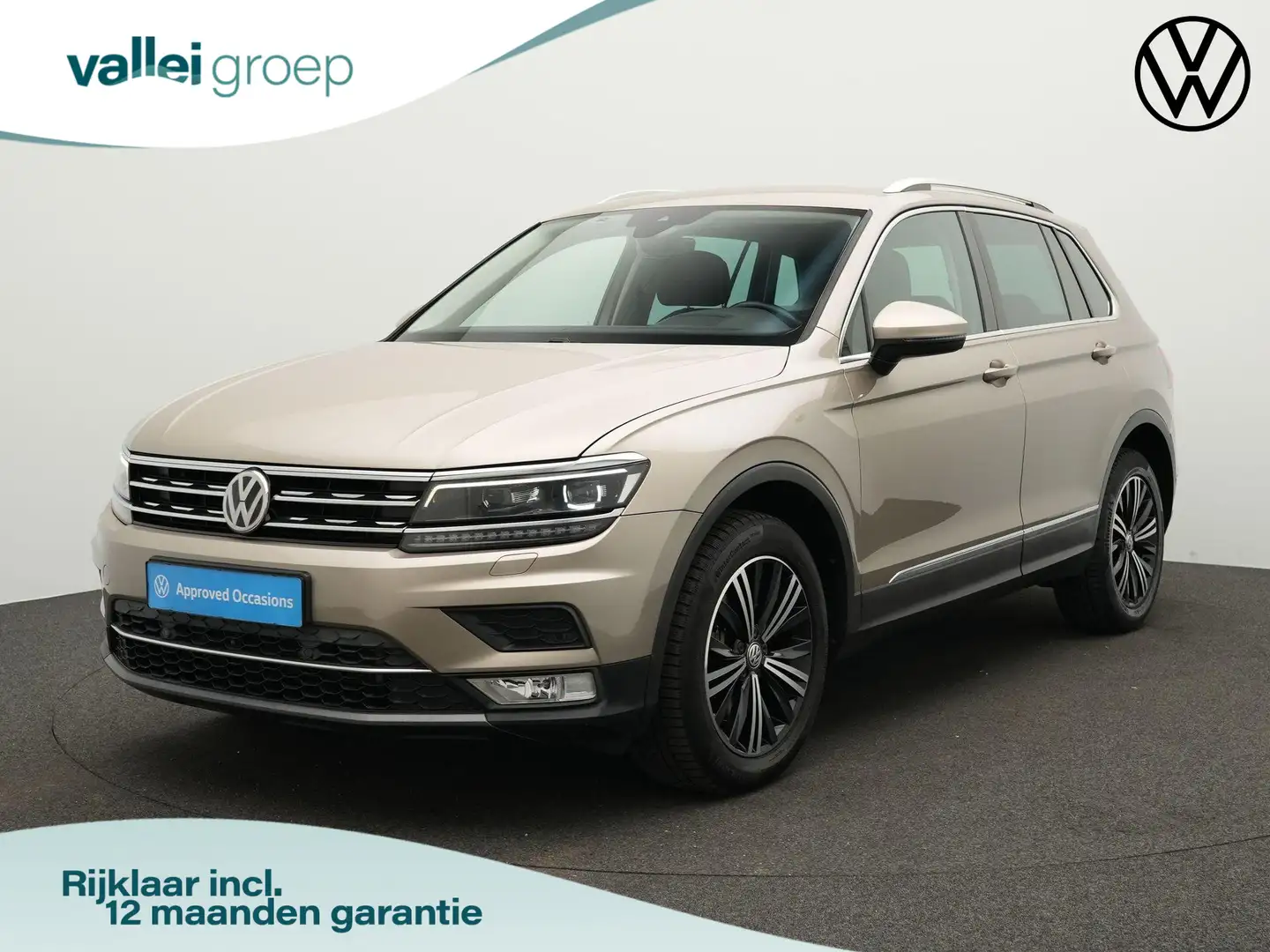 Volkswagen Tiguan 2.0 TDI 190 pk DSG 4Motion Highline | Trekhaak | R Beige - 1