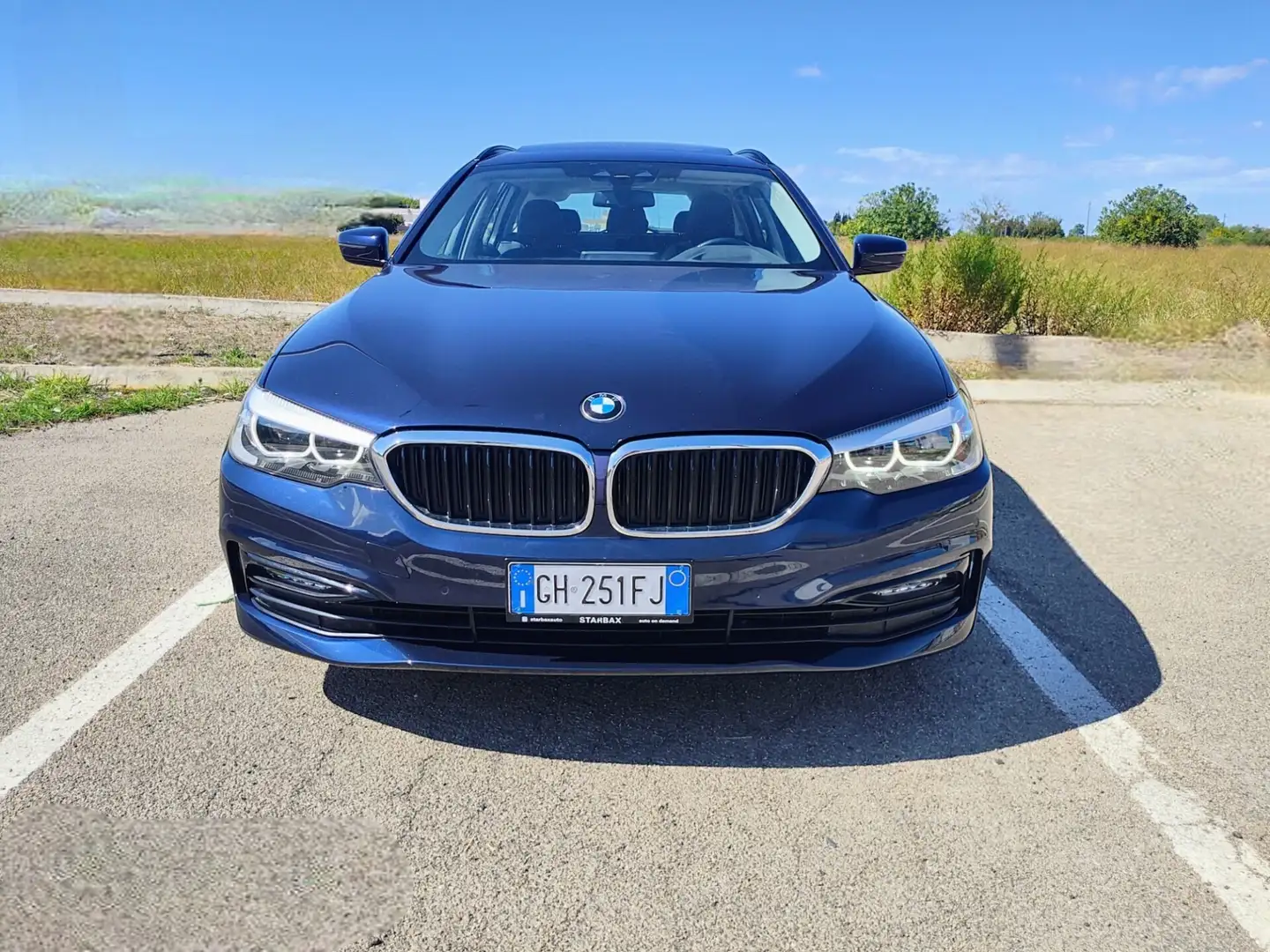 BMW 520 520d Touring Sport Bleu - 2