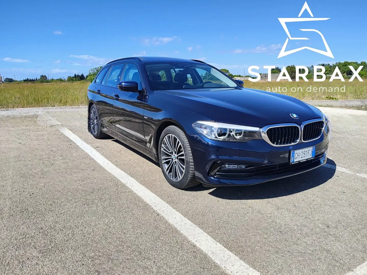 BMW 520 520d Touring Sport Bleu - 1