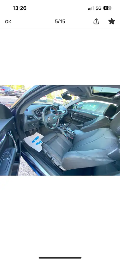 BMW 218 Coupe 218d 150 ch Sport Bleu - 2