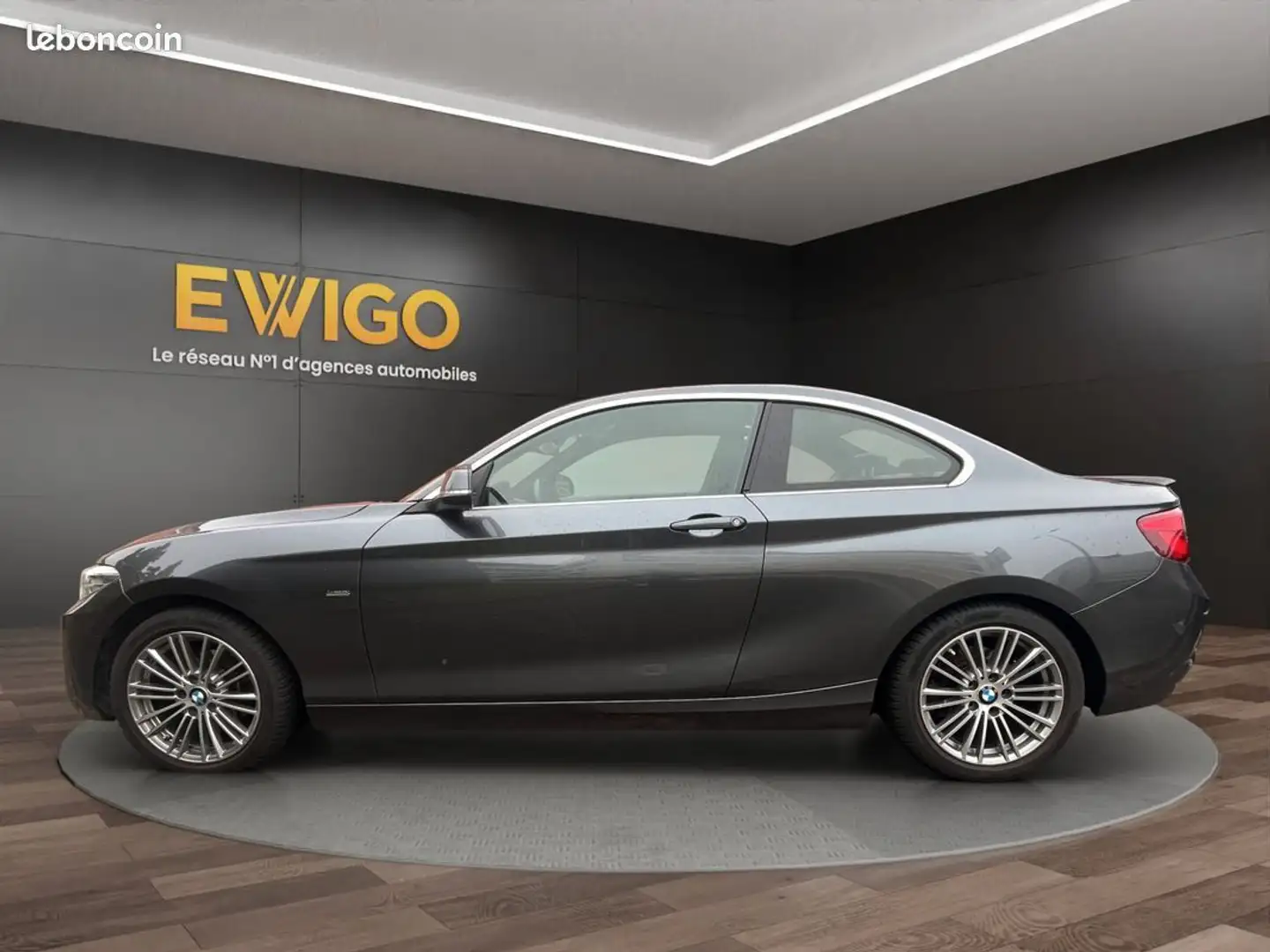 BMW 218 serie coupé 218d 150 ch bva8 luxury camera de recul garantie 6 mois Gris - 2