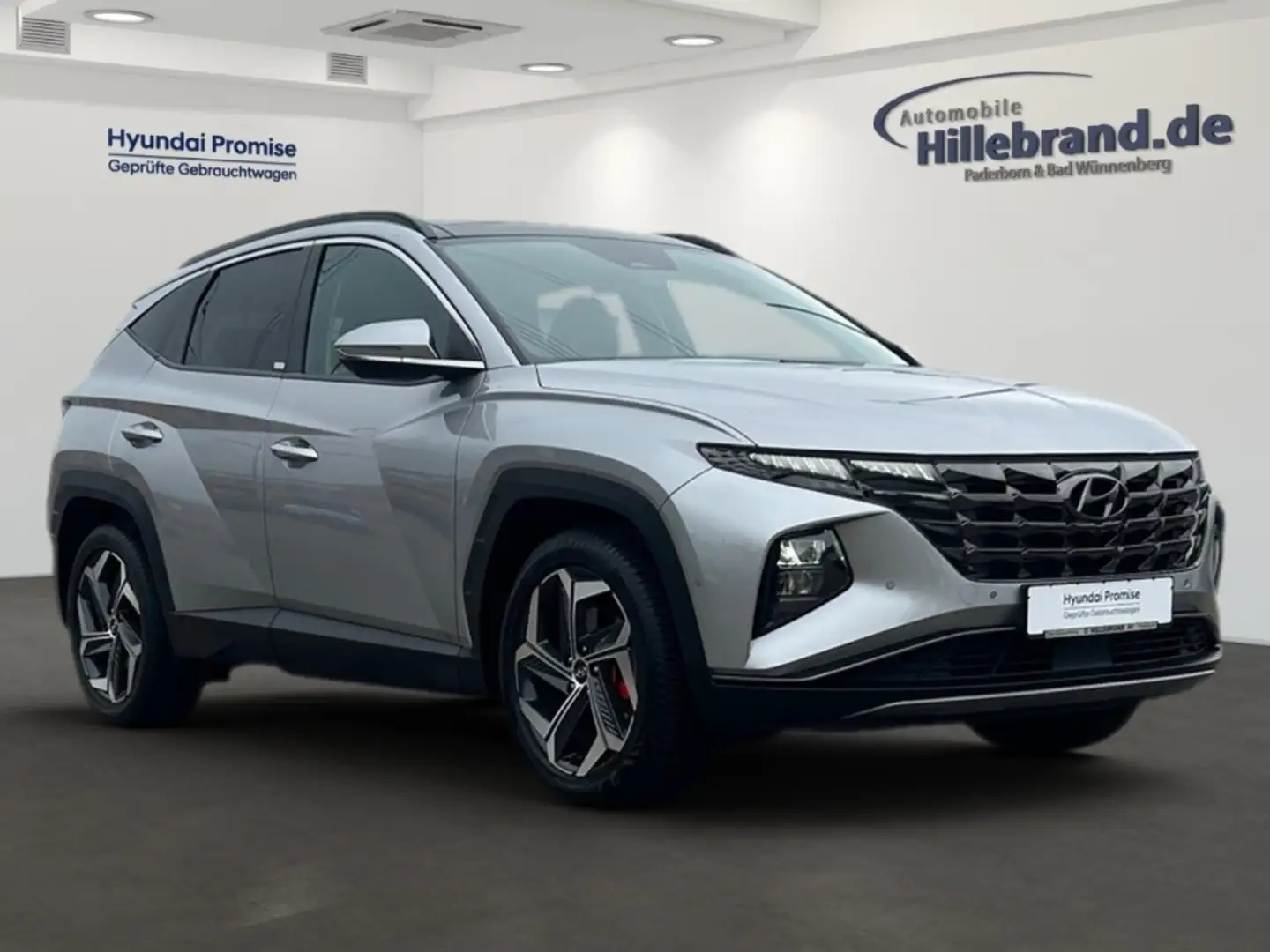 Hyundai TUCSON Prime Hybrid 2WD 1.6 T-GDI EU6d AD El. Panodach Na Silber - 2