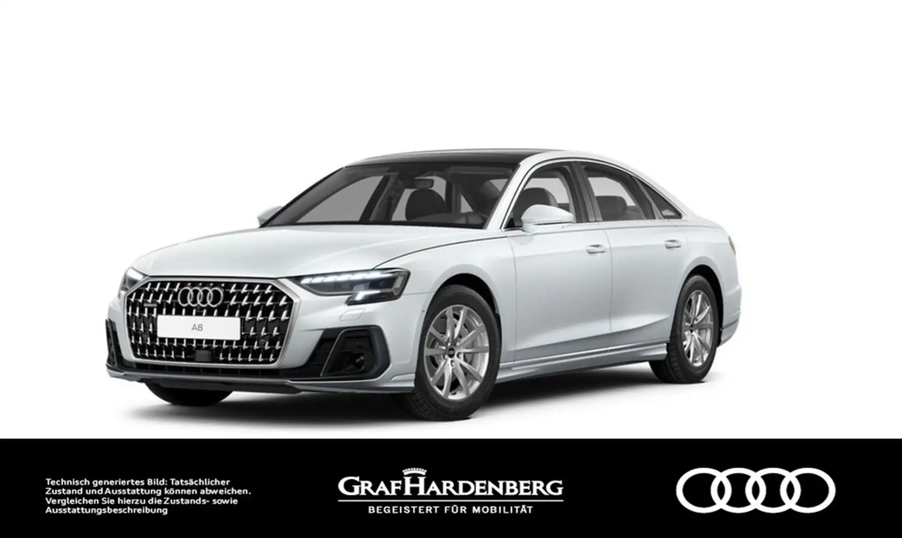 Audi A8 50 TDI quattro . Virt.Cockpit LED Navi Pano Blanc - 1