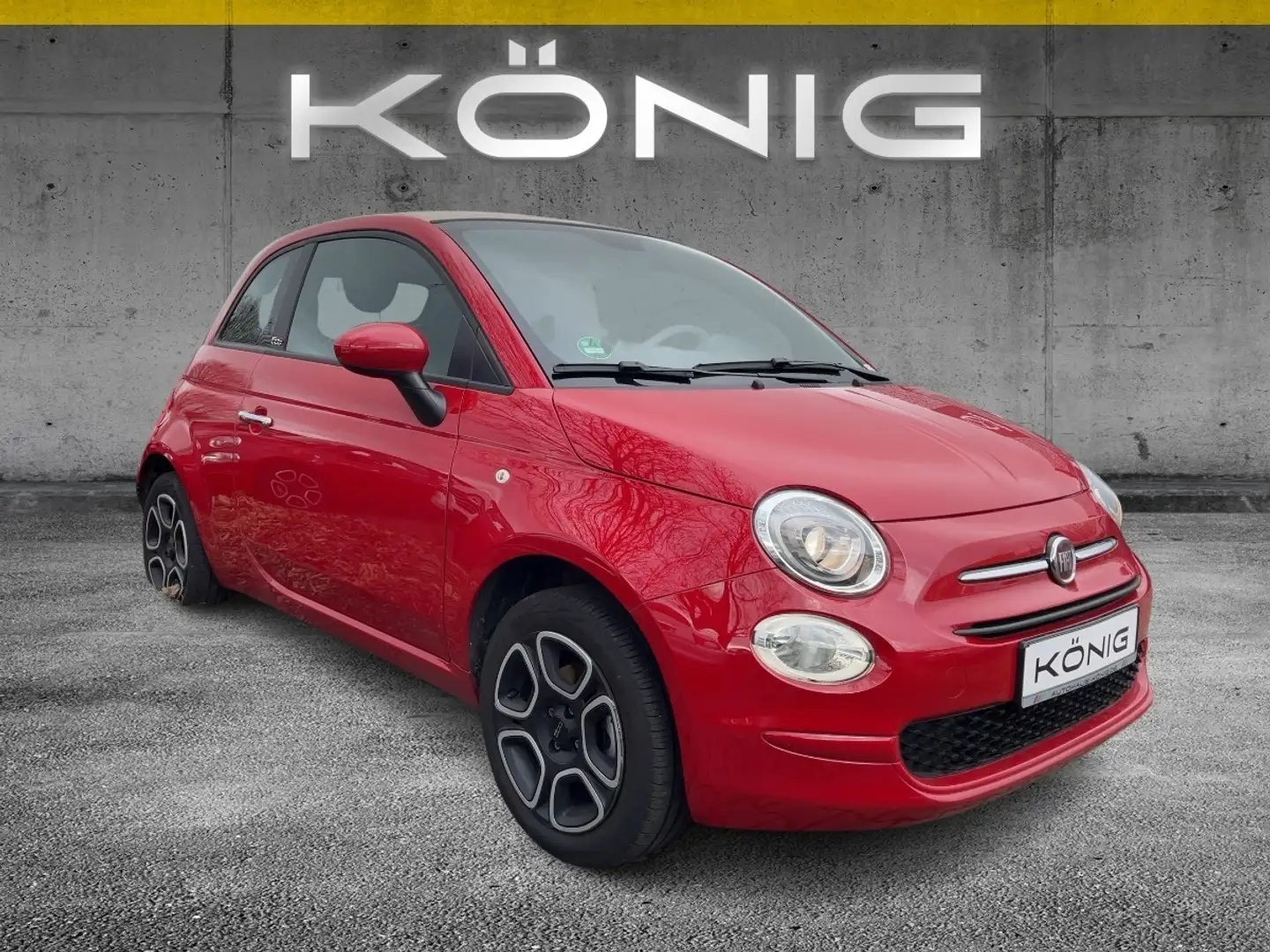 Fiat 500C Cabrio Club 1.0 Klima*Tempomat*CarPlay Rot - 2