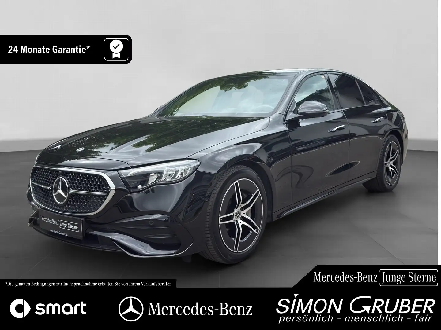 Mercedes-Benz E 220 d AMG Line Night Panorama Ambiente+ Winter Fekete - 1