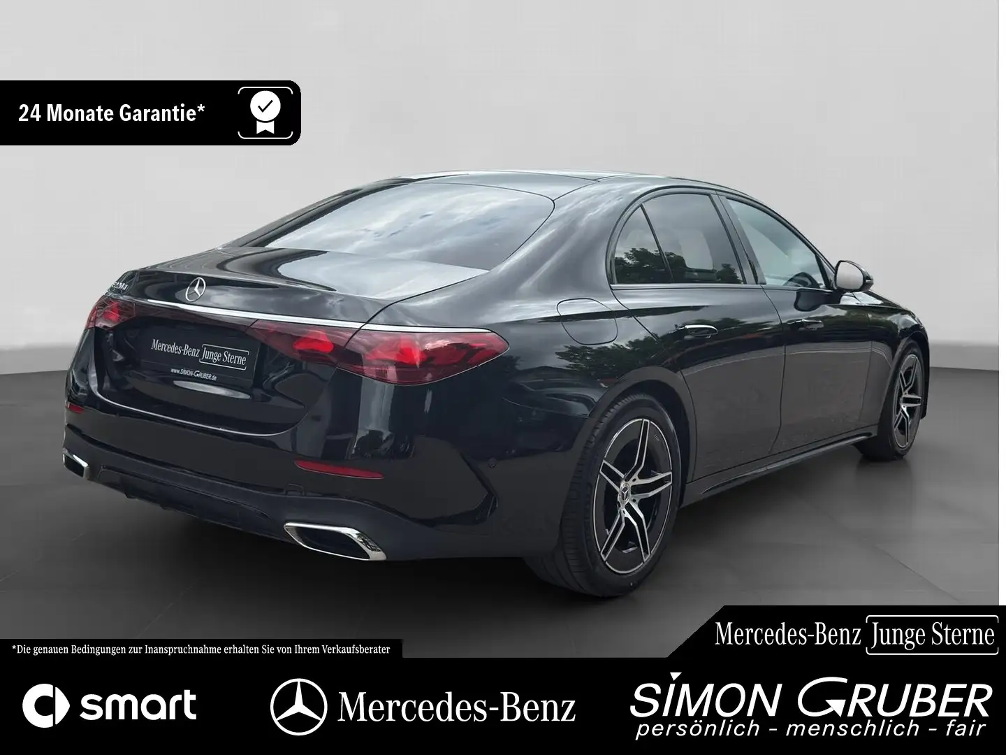 Mercedes-Benz E 220 d AMG Line Night Panorama Ambiente+ Winter Чорний - 2