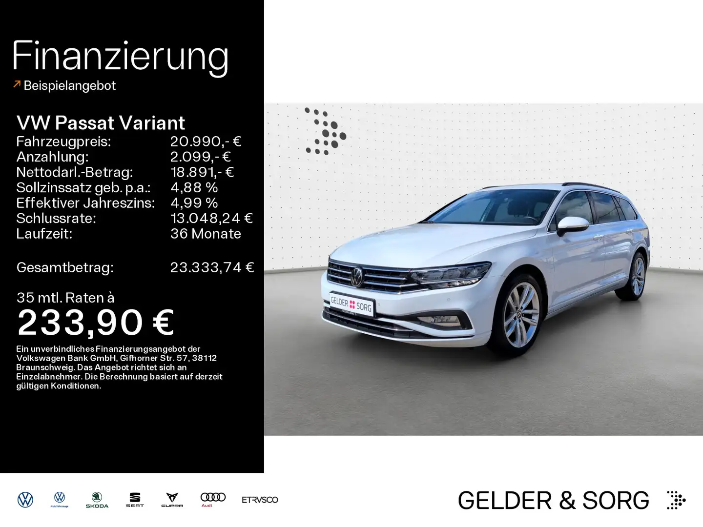 Volkswagen Passat Variant 2,0 TDI 150 PS DSG *Navi*RFK*ACC* Weiß - 1
