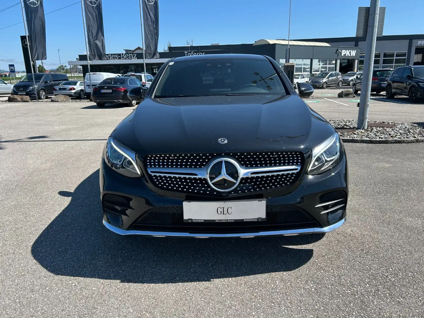 Mercedes-Benz GLC 220 d 4MATIC Coupé AMG FAP KeyGo PTS Shz Ambi Zwart - 2