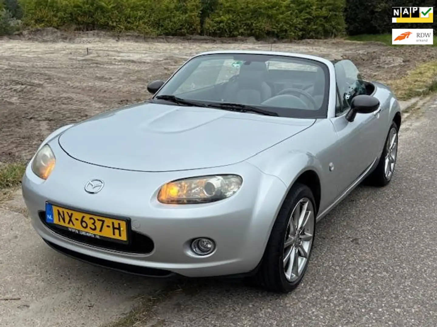 Mazda MX-5 1.8 Exclusive Airco Audio-CD/MP3 Leder LMV 17" Win Gris - 1