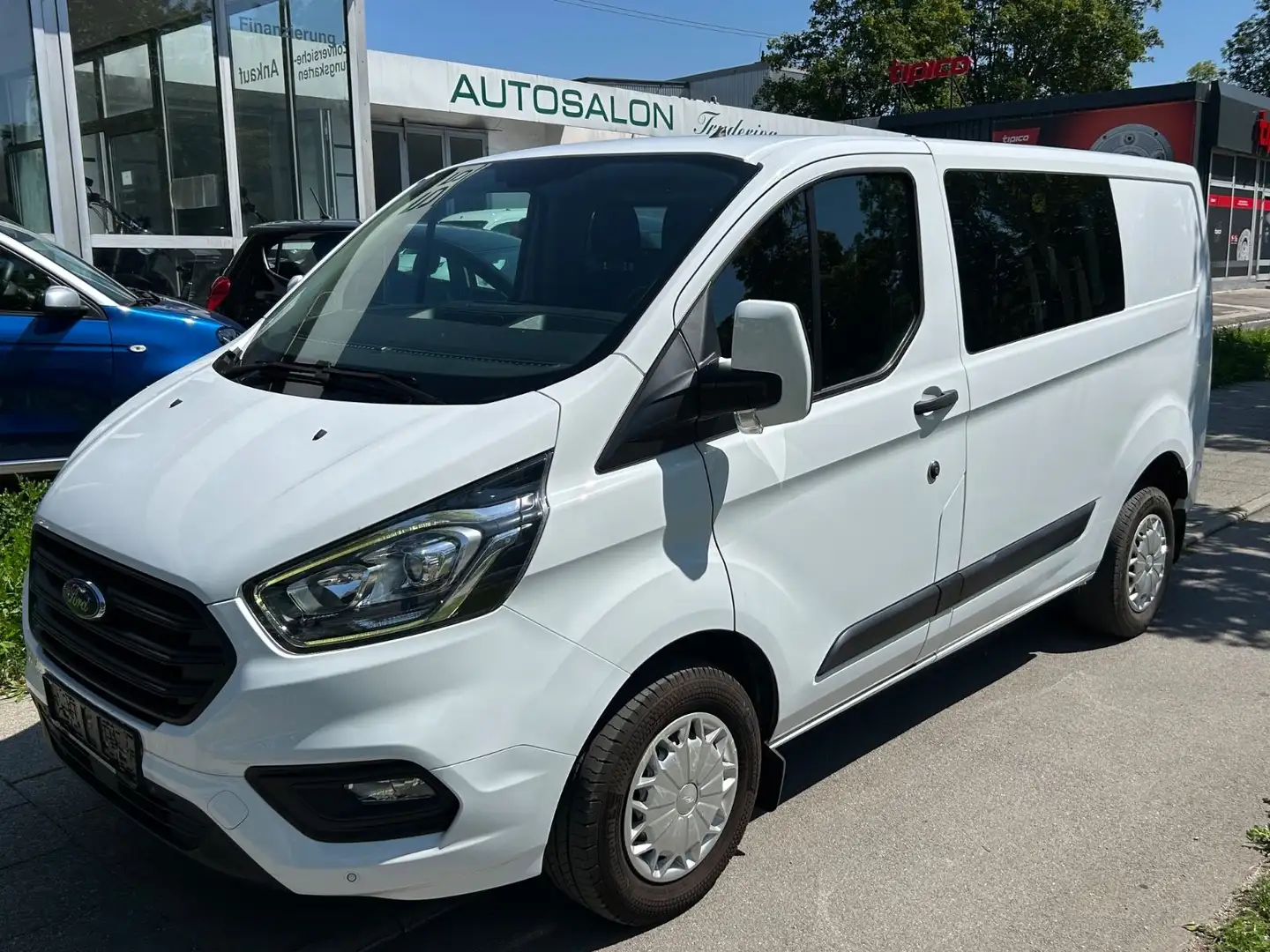 Ford Transit Custom MixTo 6-Sitzer AHK 2.500 kg PDC Blanc - 1