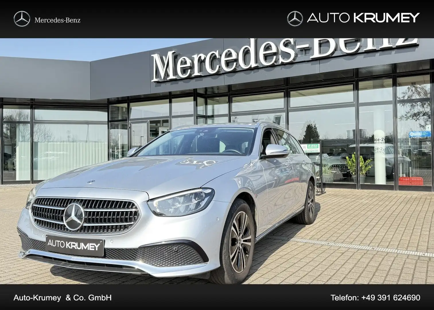 Mercedes-Benz E 220 d T-Modell AVANTGARDE+Totwinkel+Spurpaket Argento - 1