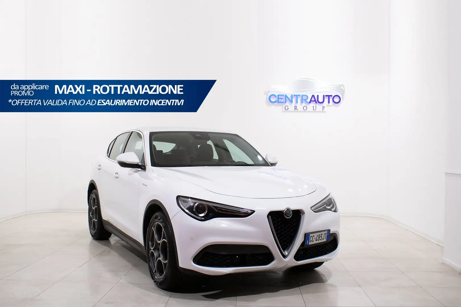 Alfa Romeo Stelvio 2.2 T.D 190cv AT8 RWD EXECUTIVE *PELLE, CERCHI 19* Blanc - 1