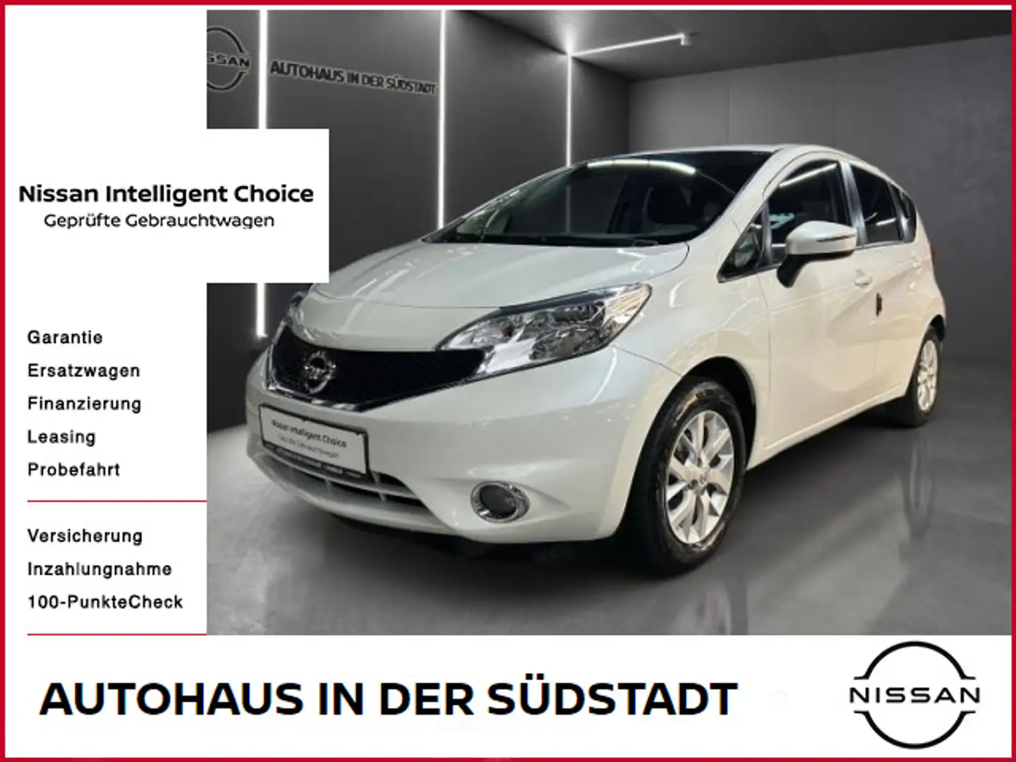 Nissan Note 1.2 Acenta Plus, Klima, SH, Navi Weiß - 1