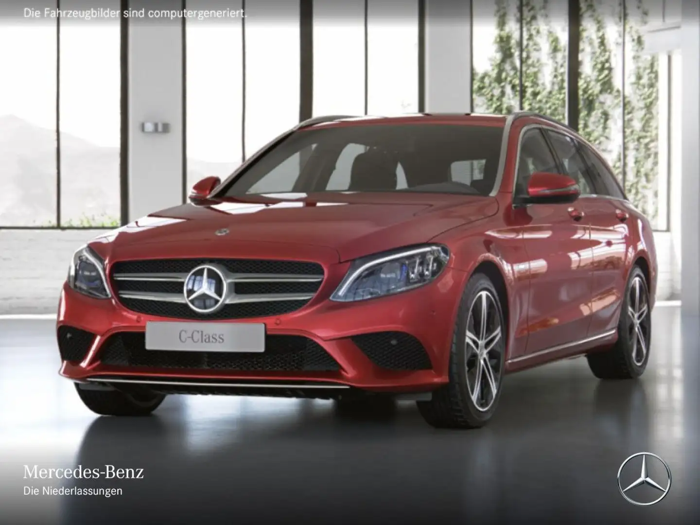 Mercedes-Benz C 300 e T AVANTG+AHK+MULTIBEAM+FAHRASS+KAMERA+9G Roşu - 2