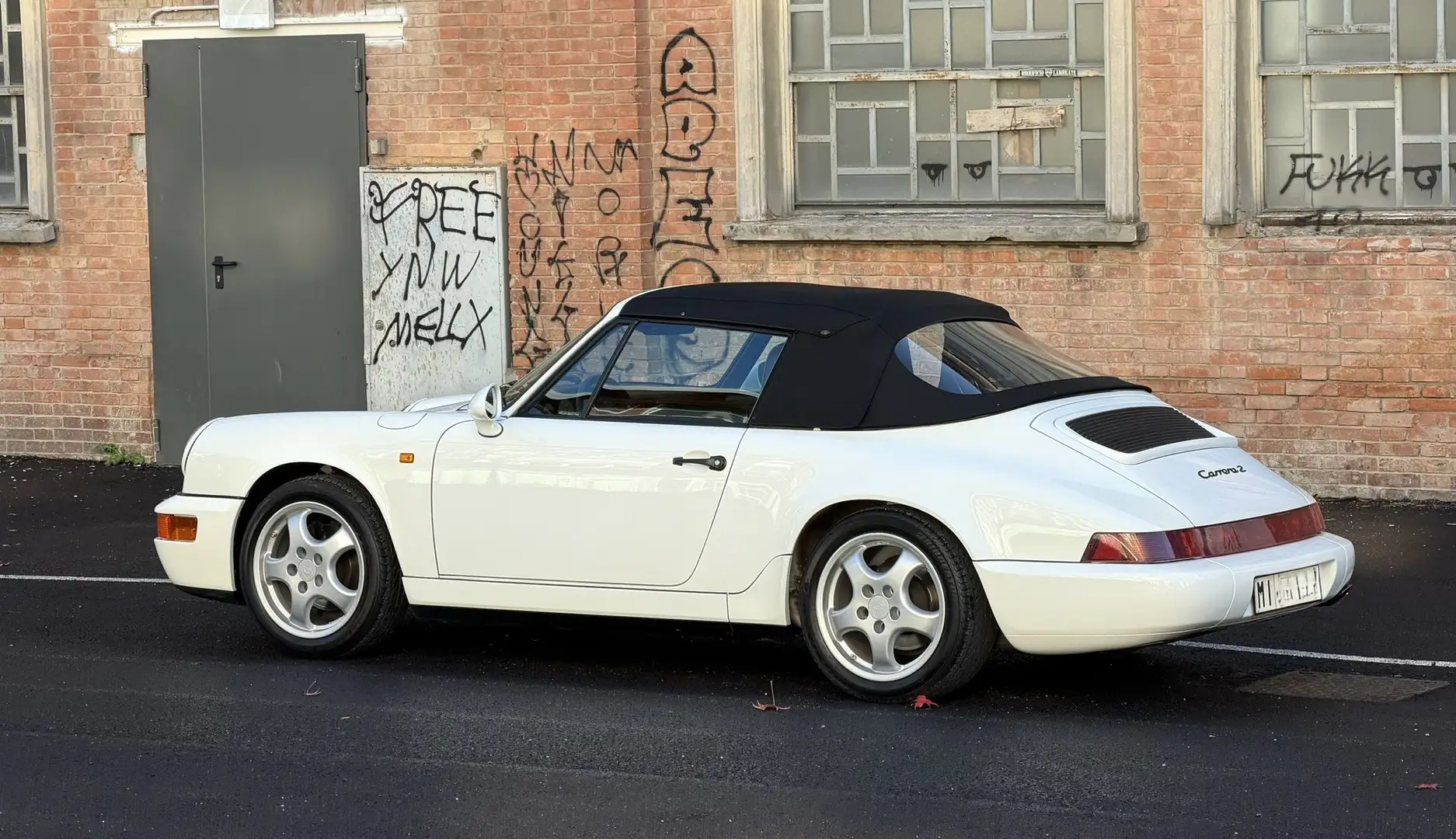 Porsche 964 911 Cabriolet 3.6 Carrera 2 targa provincia manual Bianco - 2