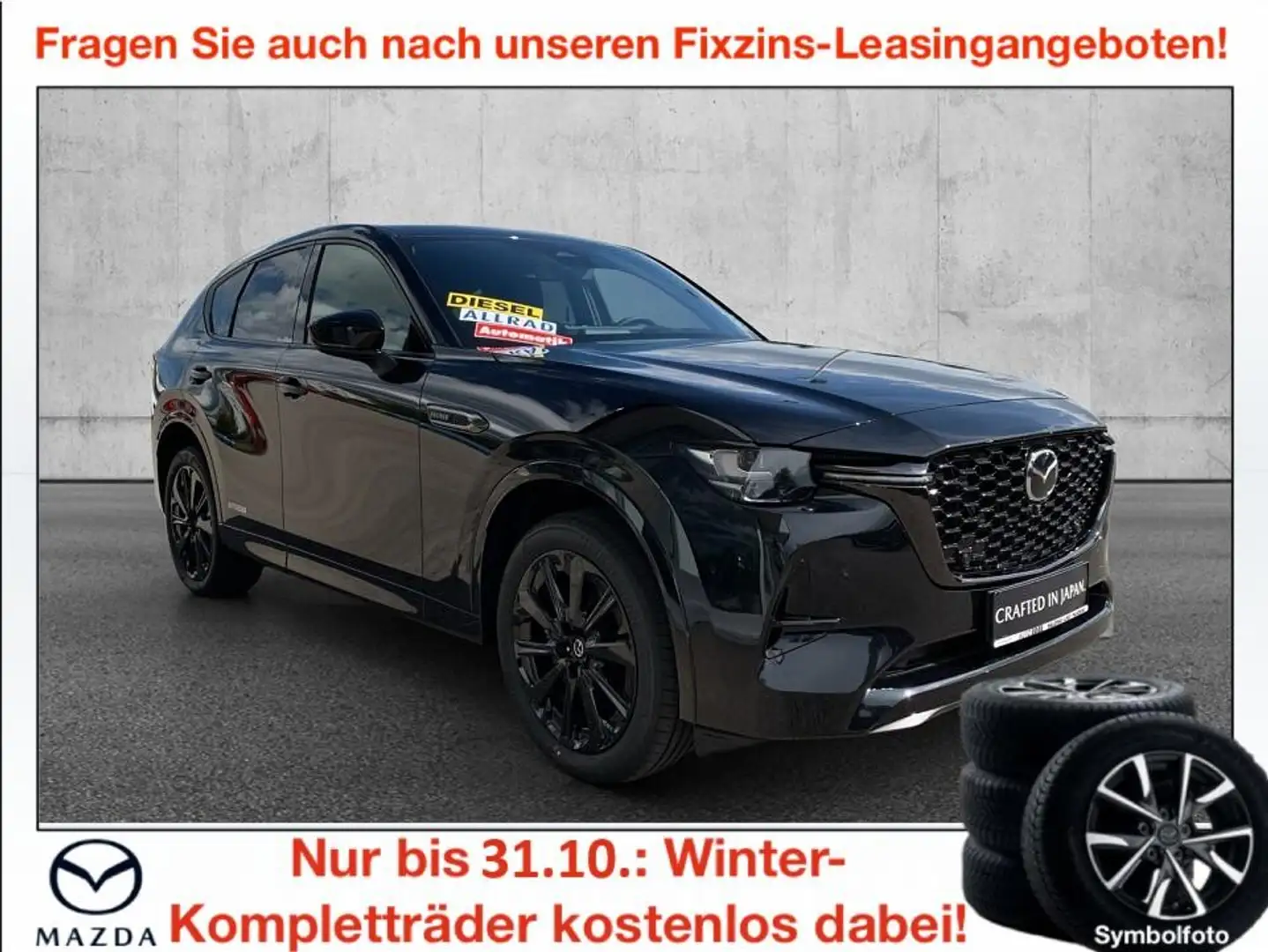 Mazda CX-60 3.3L e-SKYACTIV D AWD HOMURA PLUS Aut. Schwarz - 1