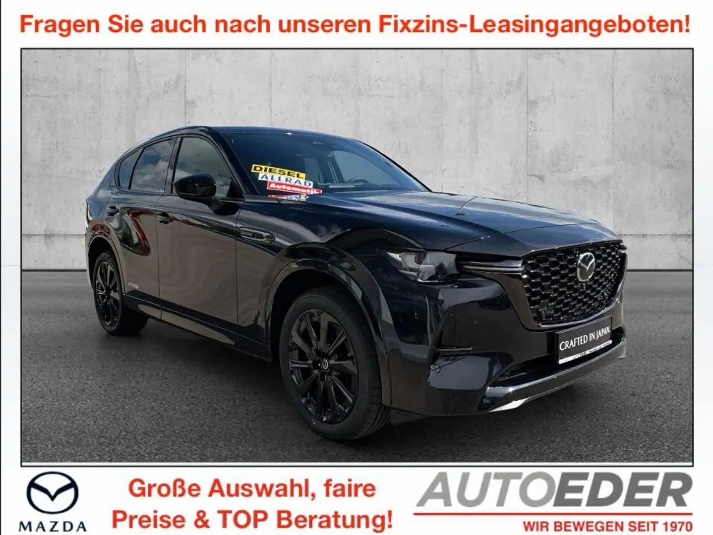 Mazda CX-60 3.3L e-SKYACTIV D AWD HOMURA PLUS Aut. Schwarz - 1