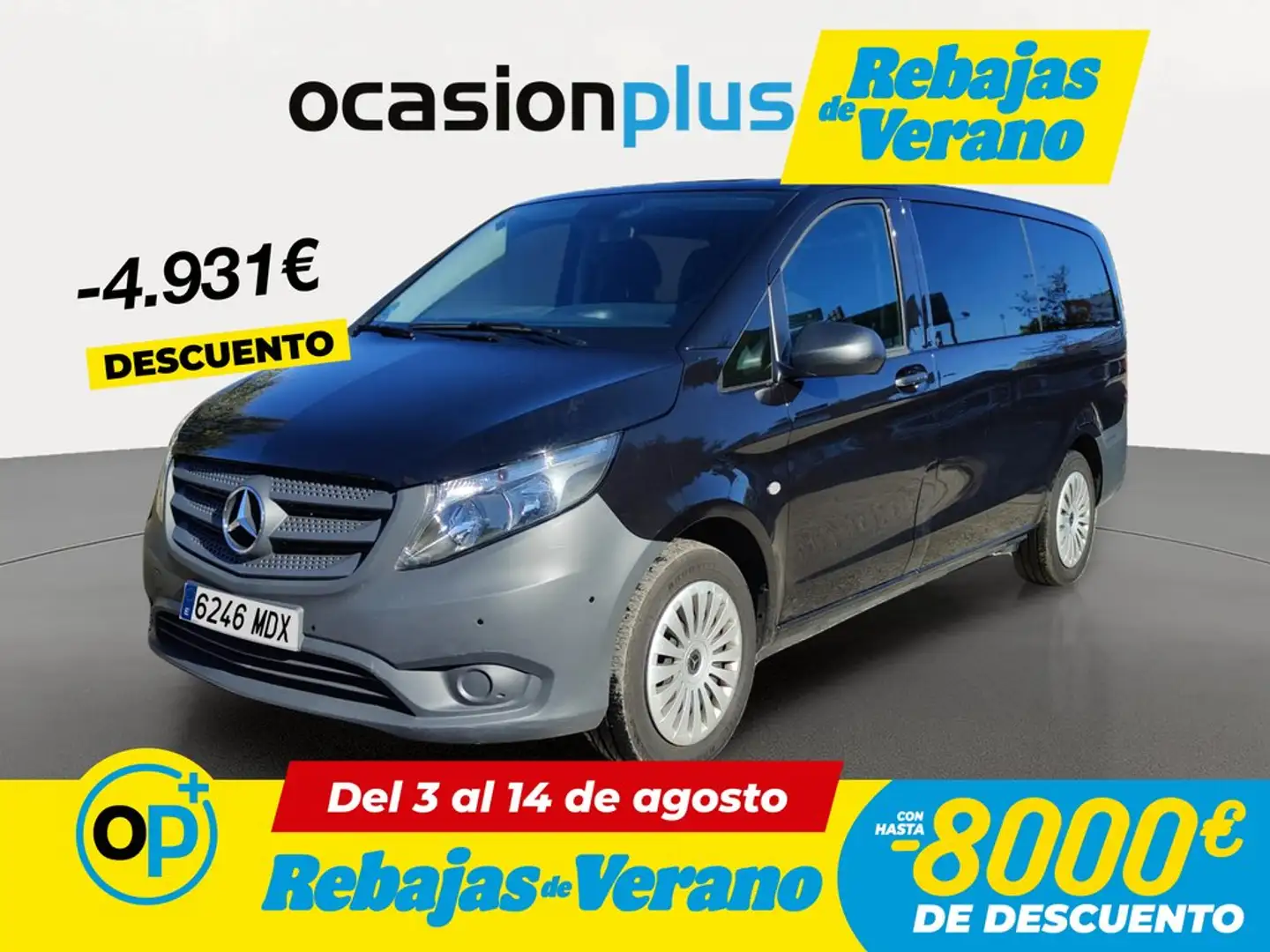 Mercedes-Benz Vito Tourer 114 CDI Pro Larga 9G-Tronic Negro - 1