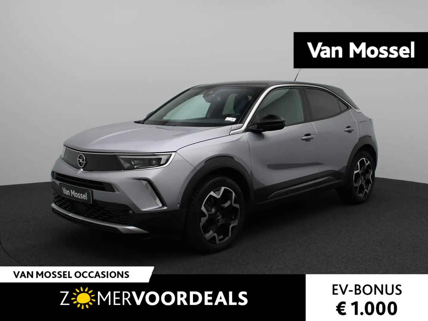 Opel Mokka-E Ultimate 50-kWh | Half-Leder | Navigatie | Camera Grijs - 1