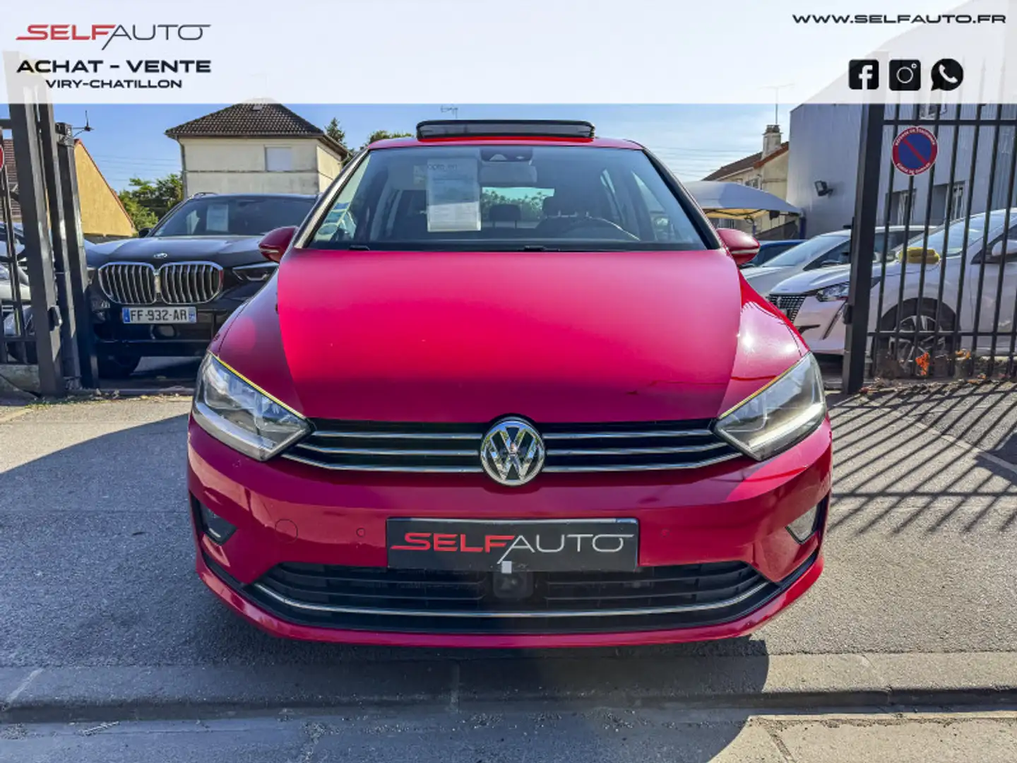 Volkswagen Golf Sportsvan 2.0 TDI 150CH BLUEMOTION TECHNOLOGY FAP CARAT DSG6 Rouge - 2