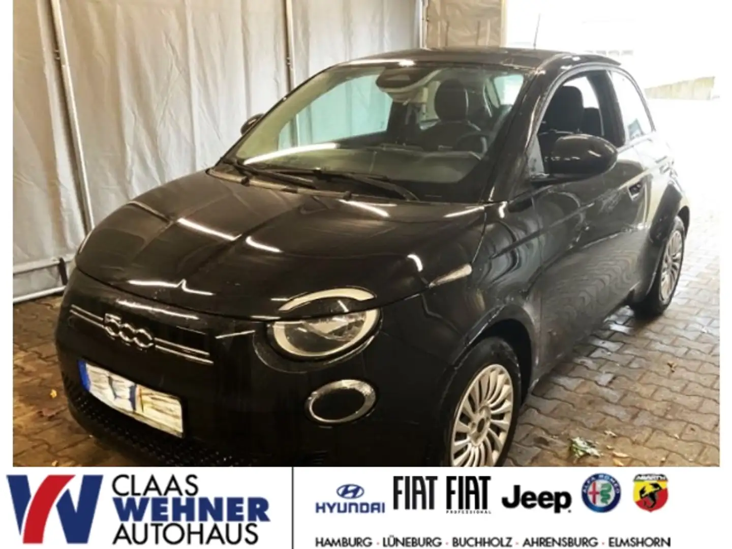 Fiat 500e e Neuer Action Automatik Komfort,-Radio,-Winter-Pa Schwarz - 1