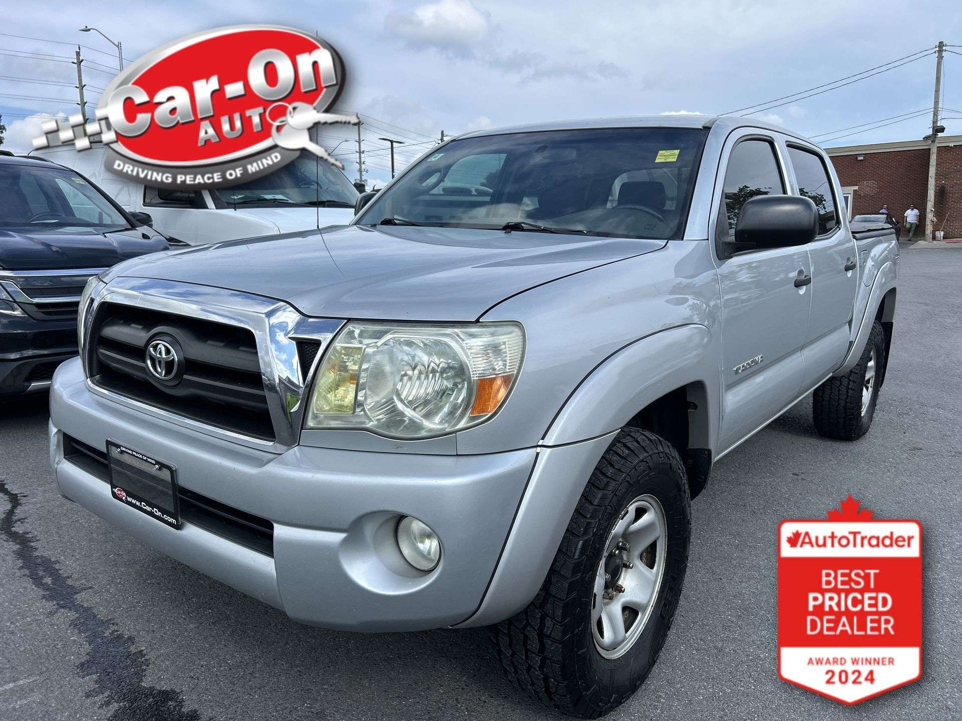 Silver 2007 Toyota Tacoma Pickup Truck Four-Wheel Drive Automatic