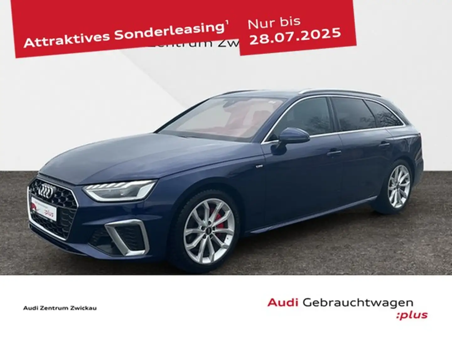 Audi A4 Avant 40TDI quattro S-line Matrix LED Scheinwer... Blau - 1