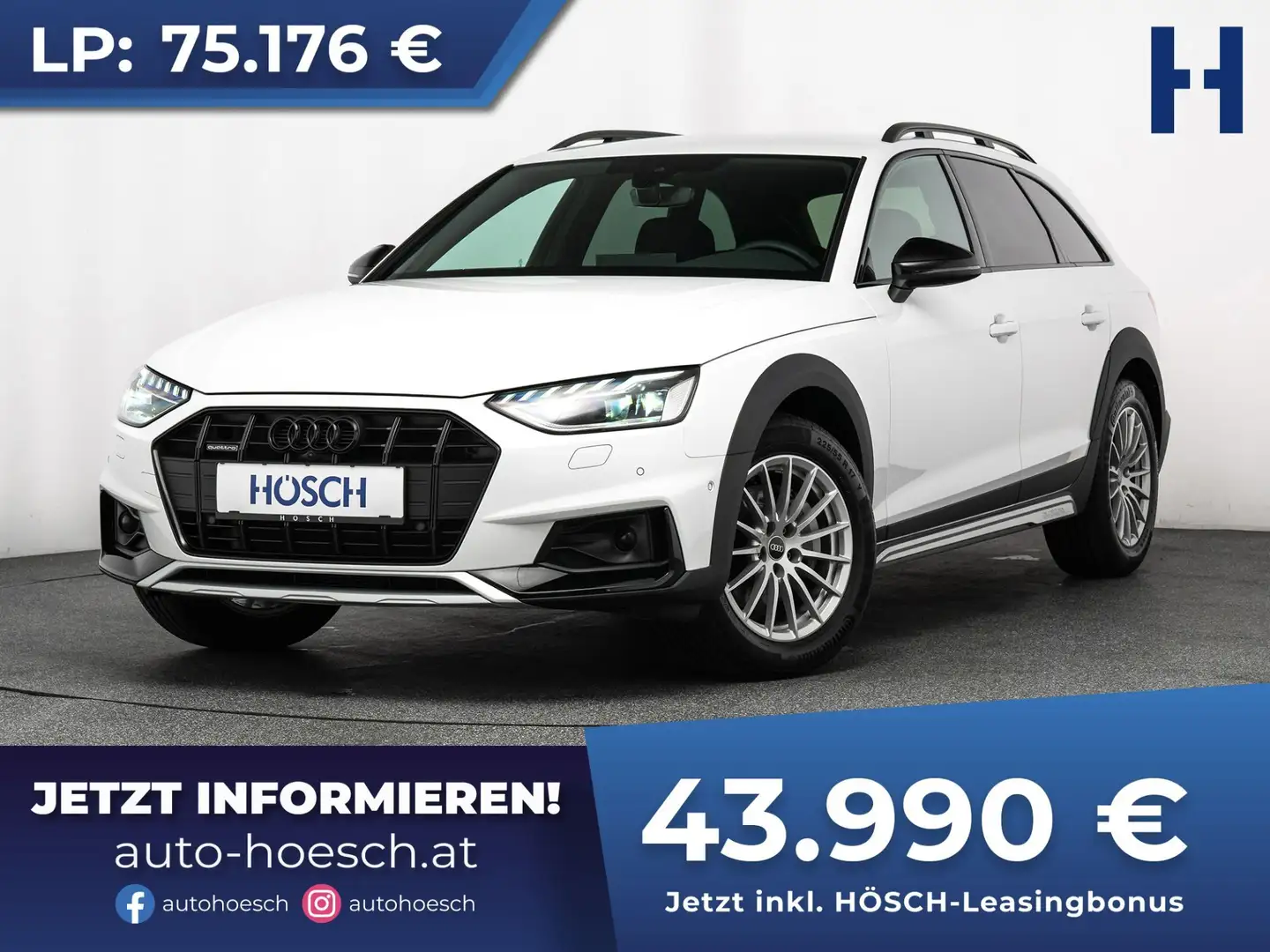 Audi A4 allroad quattro TDI BLACK MATRIX 360° STHZ++ Weiß - 1