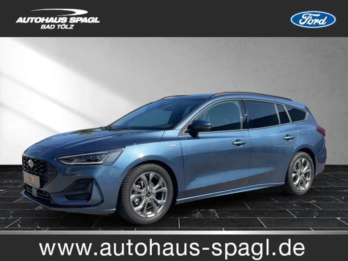 Ford Focus ST-Line Bluetooth Navi LED Klima el. Fenster Blauw - 1