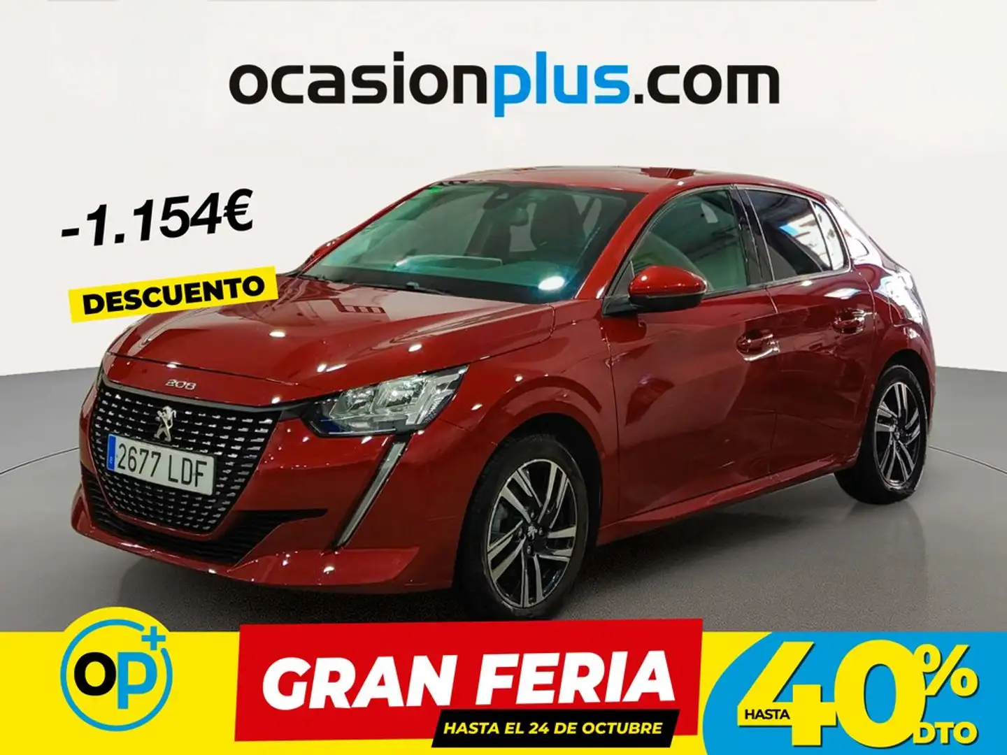 Peugeot 208 1.2 Puretech S&S Allure 100 Rojo - 1