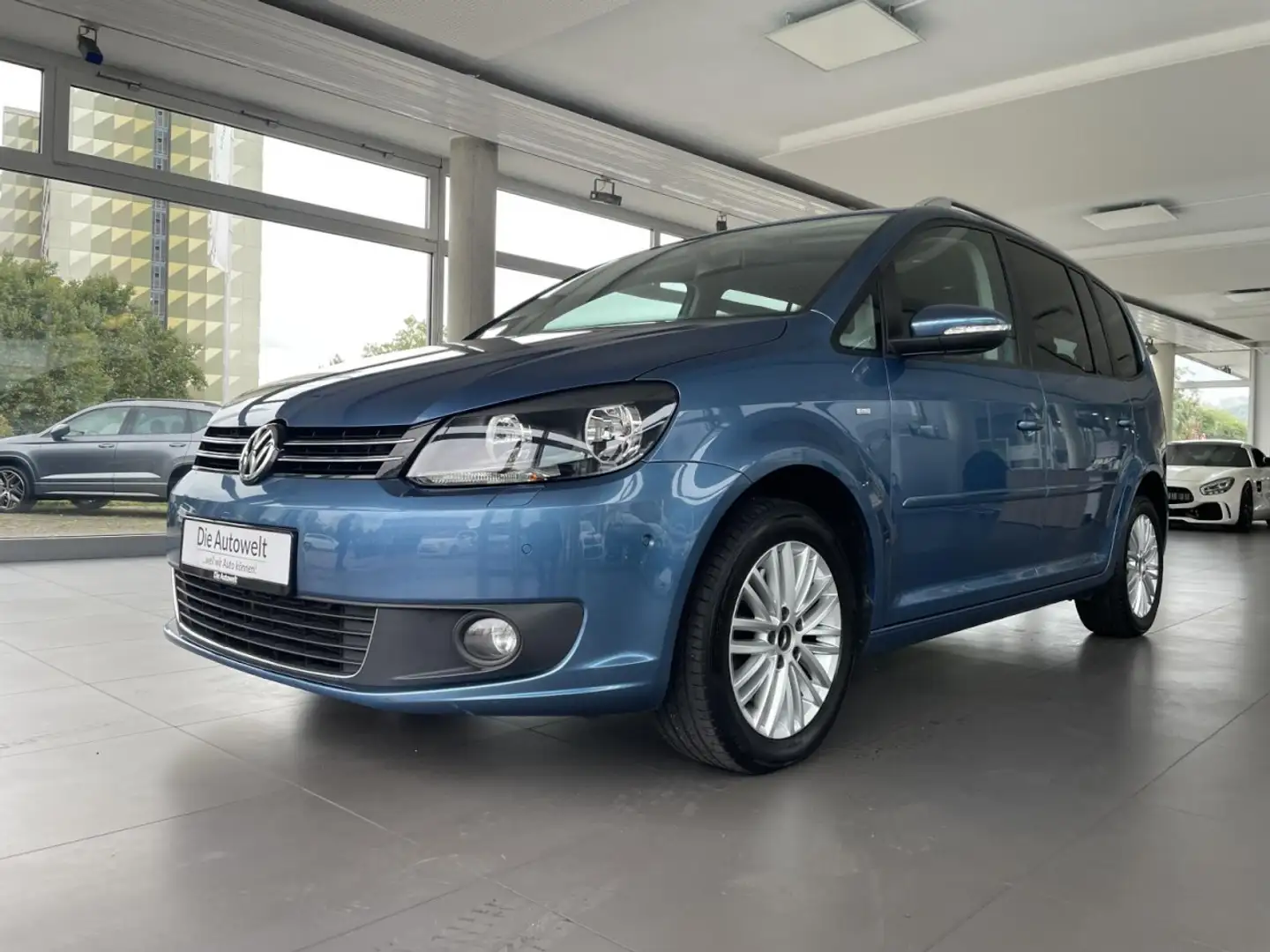 Volkswagen Touran Cup 1.4 TSI DSG PDC SHZG KLIMAAUT GRA AHK Klima Blau - 2
