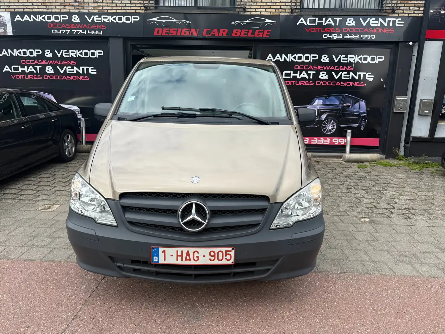 Mercedes-Benz Vito Court Chassi 115km Car Pass Carnet Mercedes Clim Beige - 2