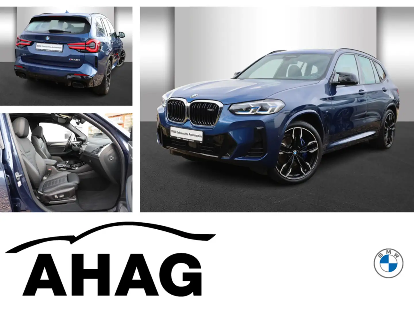 BMW X3 M40i AT Innovationsp. Sport Aut. Panorama RFT Bleu - 1