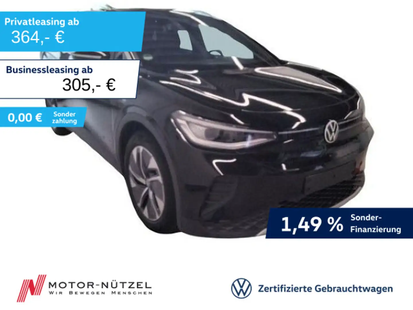 Volkswagen ID.4 PURE 125kw 5JG+MATRIX+NAVI+AHK+PANO+HARMAN Schwarz - 1
