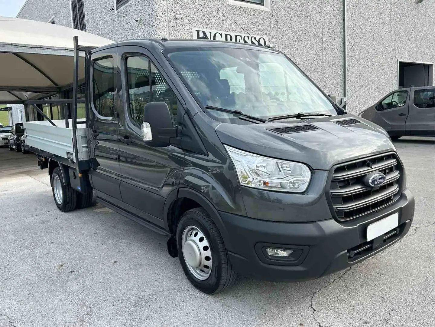 Ford Transit 2.0 165CV DOPPIA CABINA CON CASSONE FISSO-RADAR- Grigio - 2