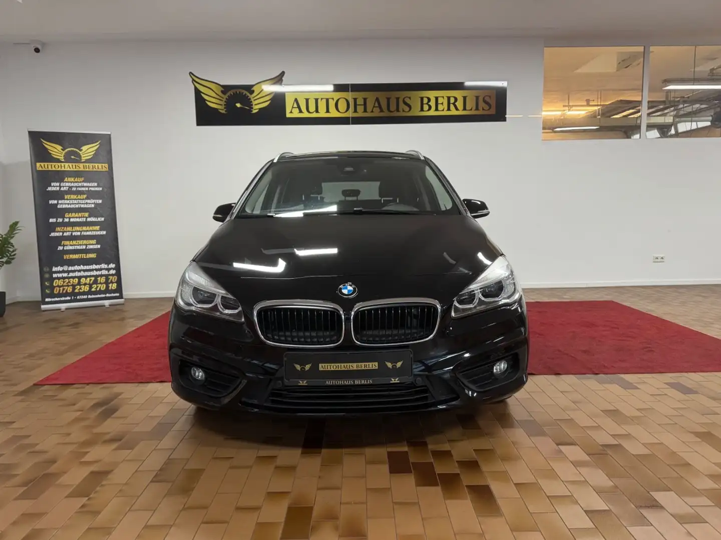 BMW 218 i 2 Gran Tourer Advantage/AUTMTK/NAV/TEM/PDC Schwarz - 2