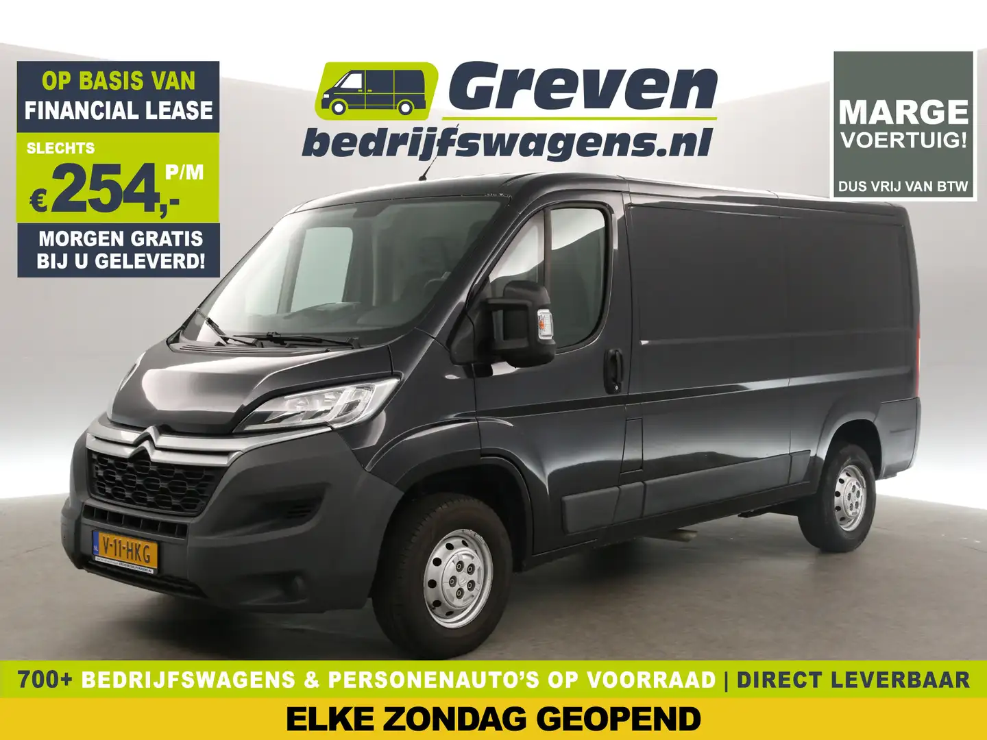 Citroen Jumper 33 2.0 BlueHDi L2H1 | MARGE! | Airco Camera Cruise Zwart - 1