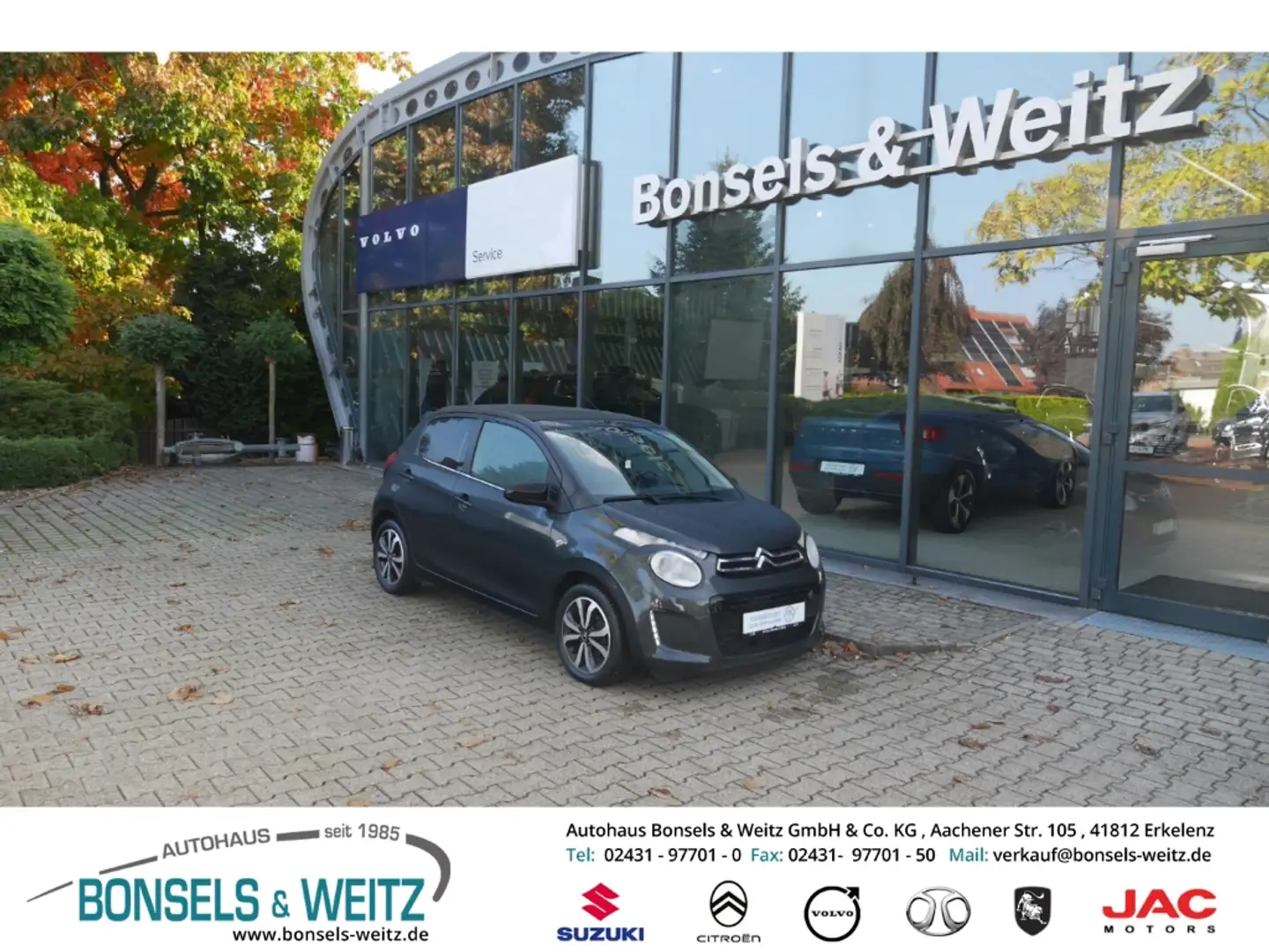 Citroen C1 AIRSCAPE Shine 1.0 VTi EU6d Faltdach DAB SD Rückfa Grau - 1