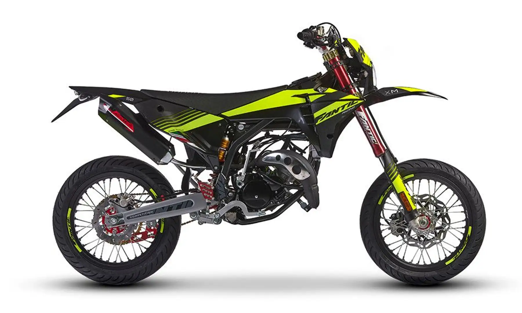 Fantic XM50 competition 2024 SuperMoto weiss Nero - 2