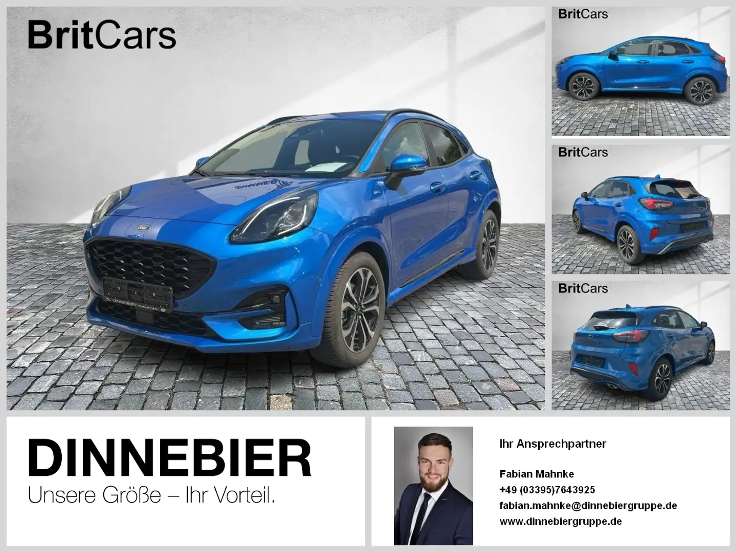 Ford Puma ST-Line X LED+Navi+Kamera+Winterpaket Blau - 1