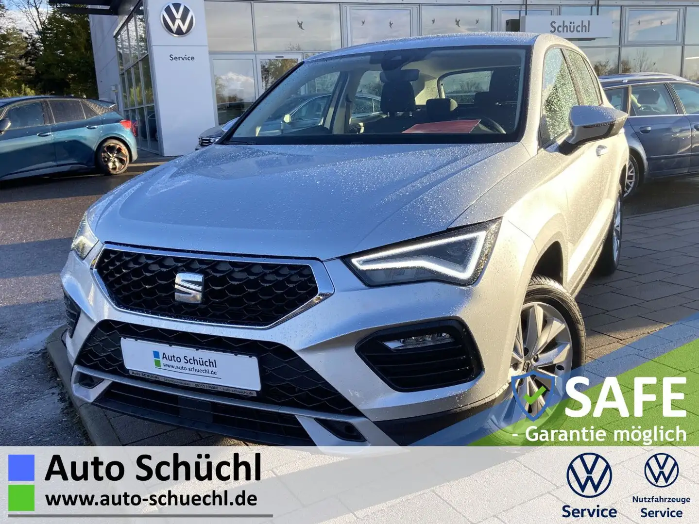 SEAT Ateca 1.5 TSI Style 17"+NAVI-PRO+LED+AHK+FULL-LI Silber - 1