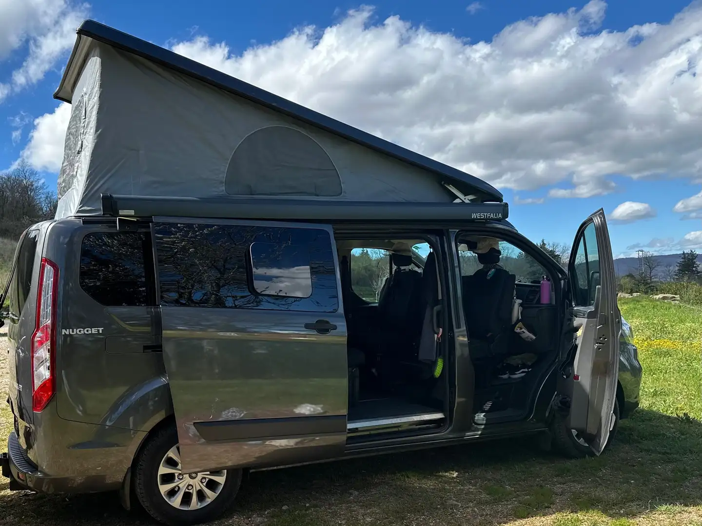 Ford Transit Custom Nugget Plus L2H1 Aufstelldach Grau - 1