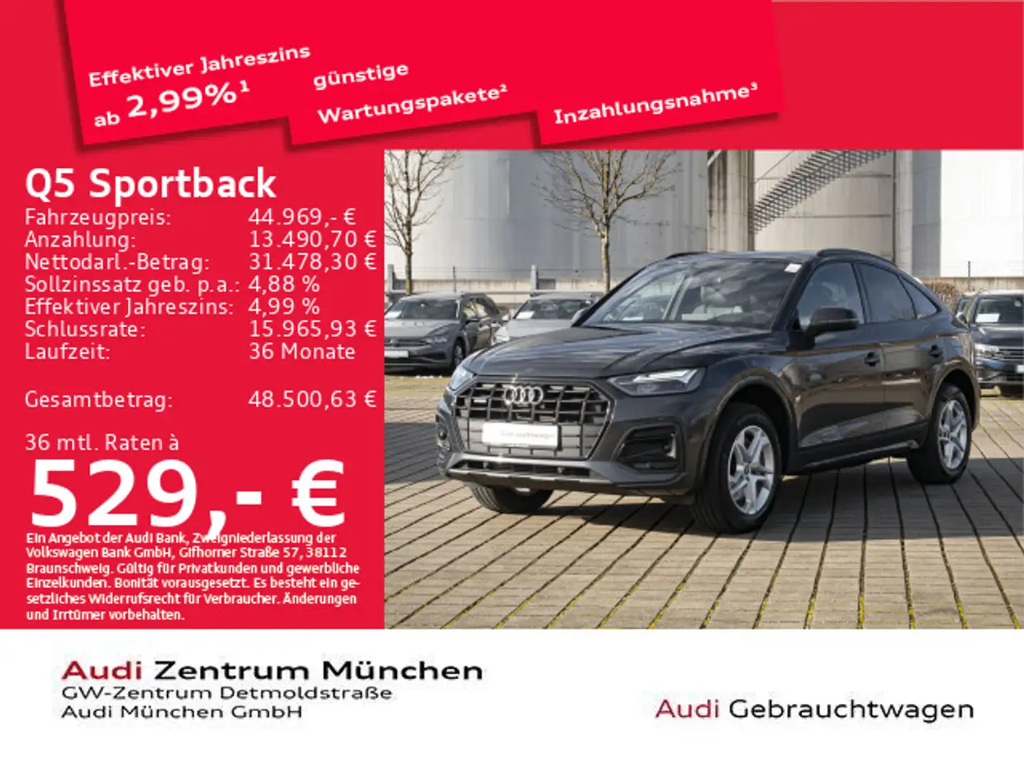 Audi Q5 50 TFSI e advanced qu. S tronic S l Grau - 1