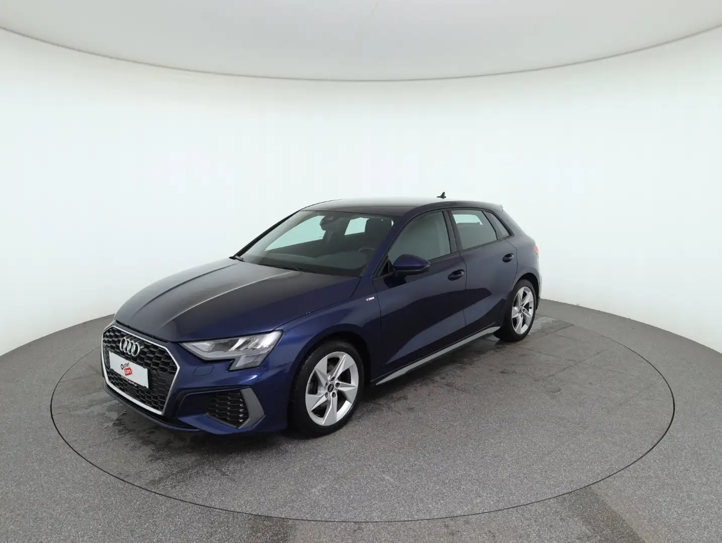 Audi A3 Sportback 35 TDI S line exterieur LED+NAVI+LM Blau - 1