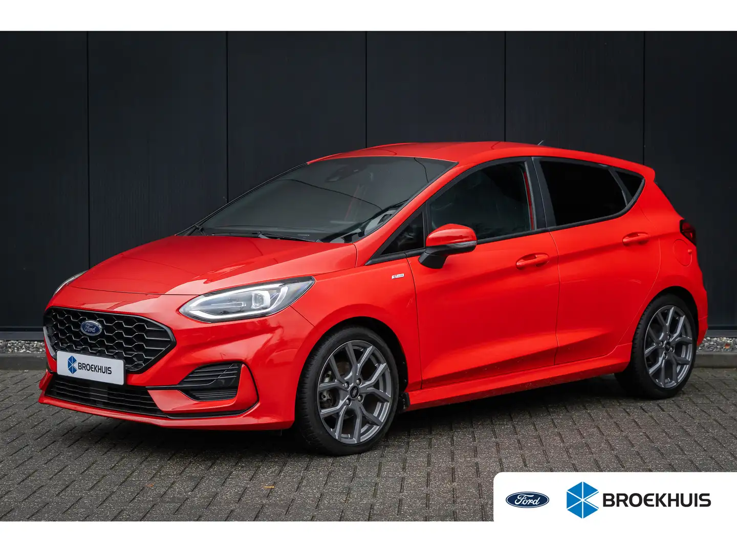 Ford Fiesta 1.0 E.B. 125 PK Hybrid ST-Line X Adapt. Cruise | B Rouge - 1